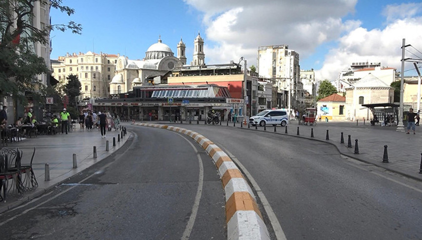 Taksim Meydanı sessizliğe büründü