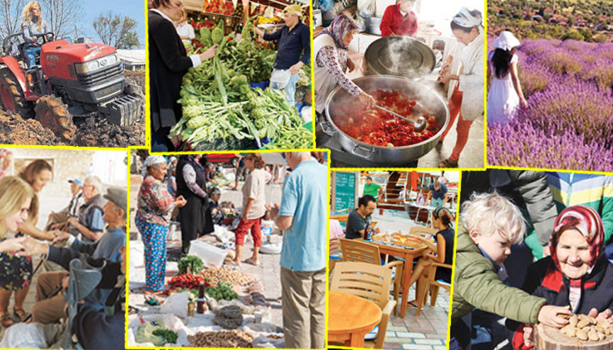 Orada bir köy var uzakta ama pek de  bizim değil sanki...