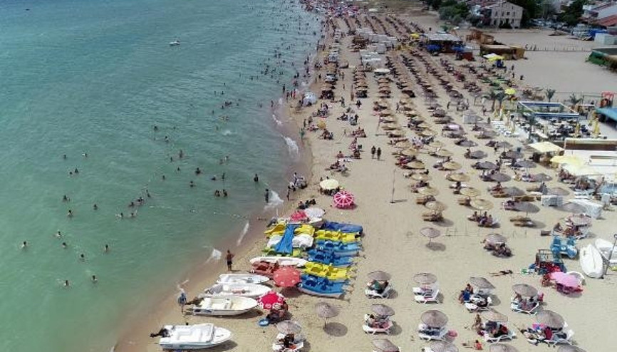 Saros Körfezine tatilci akını Nüfusu 500dü, şimdi 100 bini aştı