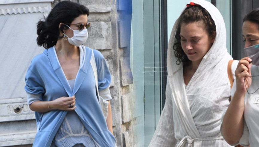 Beren Saat ve Melisa Şenolsun, Nişantaşı sokaklarında