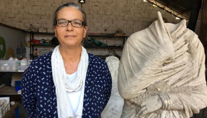 Troia Savaşı komutanlarının şehrinde 1700 yıllık hayırsever kadın heykeli