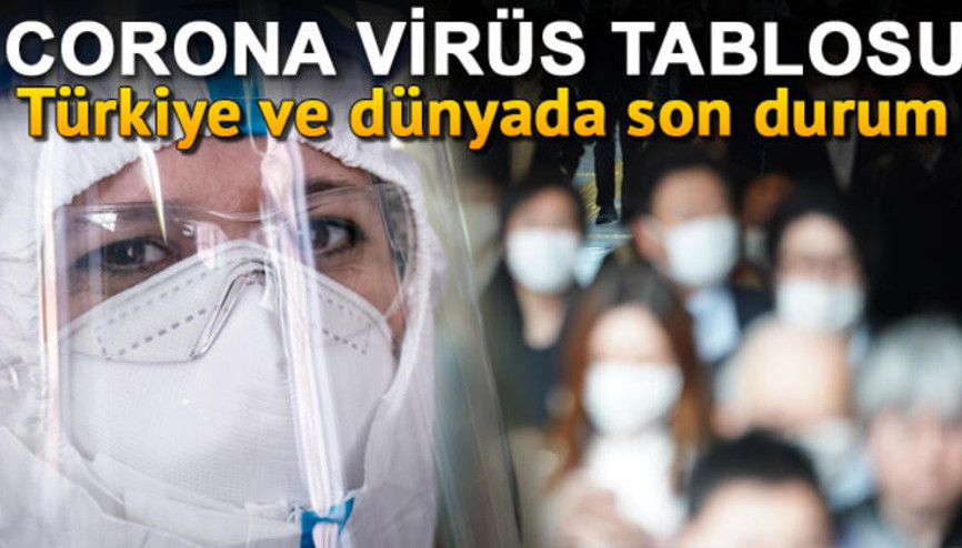 9 Ağustos Koronavirüs(coronavirüs) tablosu: Türkiye vaka ve ölüm sayısı.. İstanbul, Ankara, Konya il il koronavirüs son durum haritası