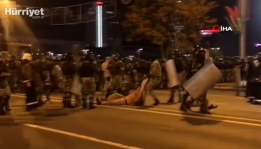 Belarusta seçim sonuçlarının ardından sokaklarda çatışma çıktı