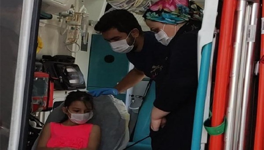 Akrep sokan küçük Selin tedaviye alındı