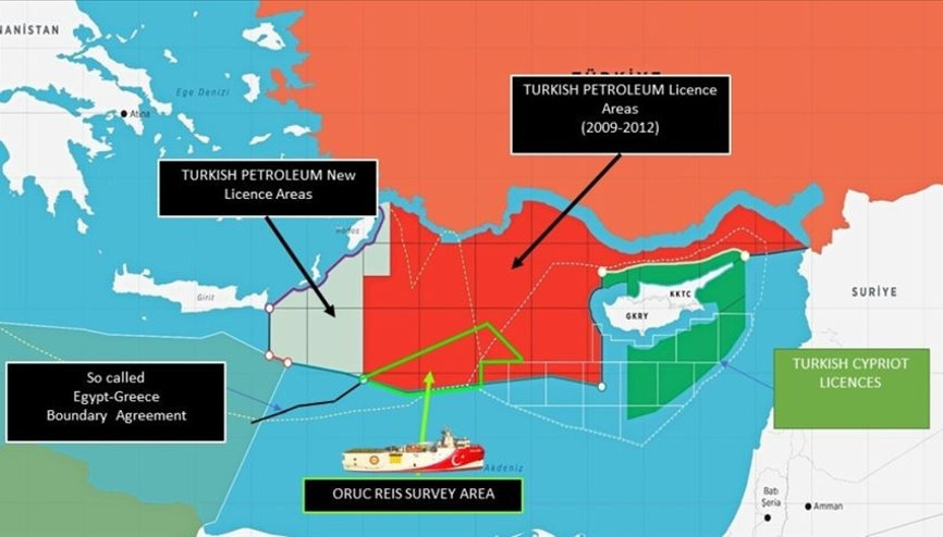 Oruç Reis gemisi hangi bölgede faaliyet gösteriyor Dışişleri Bakanlığı, Oruç Reisin faaliyet sahasını gösteren haritayı paylaştı Oruç Reis gemisi hangi bölgede faaliyet gösteriyor Dışişleri Bakanlığı, Oruç Reisin faaliyet sahasını gösteren haritayı paylaştı