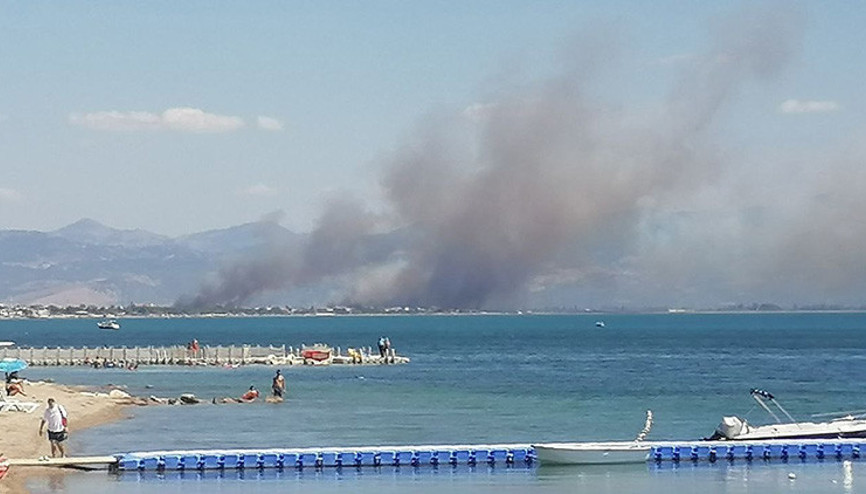 Son dakika... Edremit Körfezinde yangın