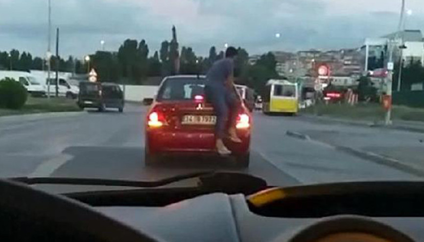 Sultangazide trafikte ilginç anlar