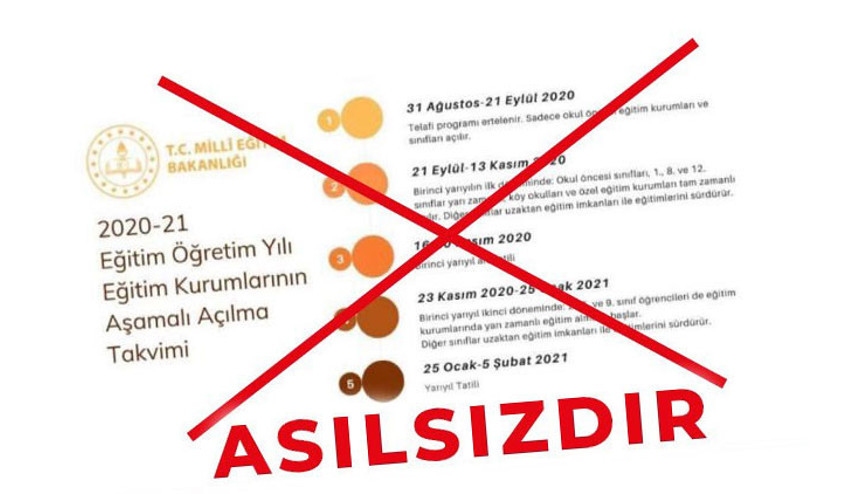 MEBden kritik uyarı Asılsızdır...