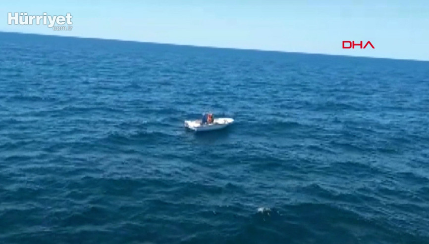 Marmaranın ortasında böyle bulundu; 3 gündür yardım beklediğini söyledi