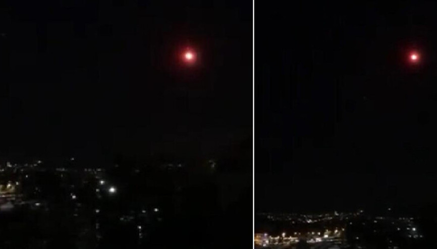 Emirgan Korusunda yangın çıkaran işaret fişeği kamerada