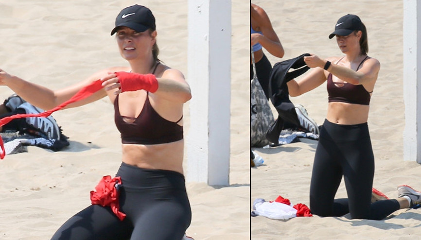 Emekli tenis yıldızı Maria Sharapova formunu böyle koruyor