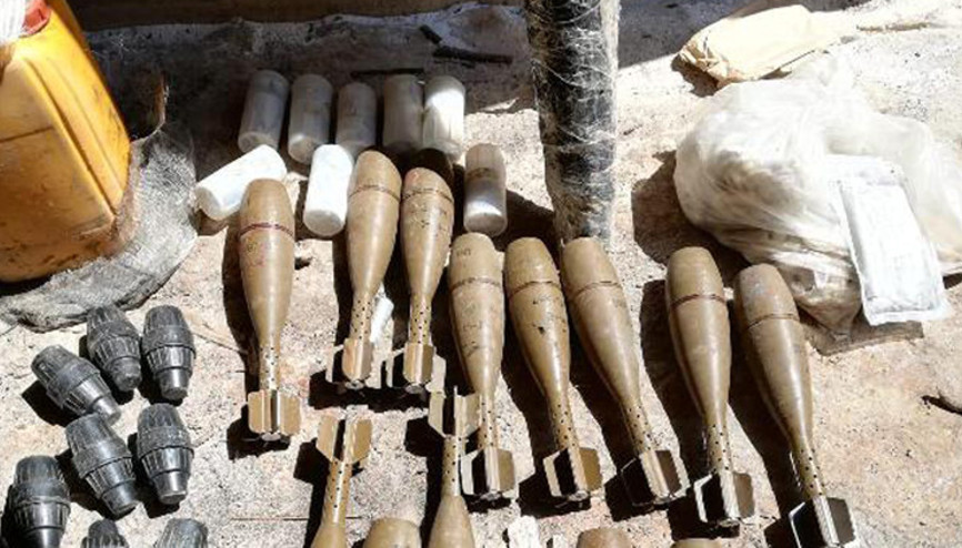 Pençe-Kaplan Operasyonunda bulunan silah ve mühimmatlar imha edildi