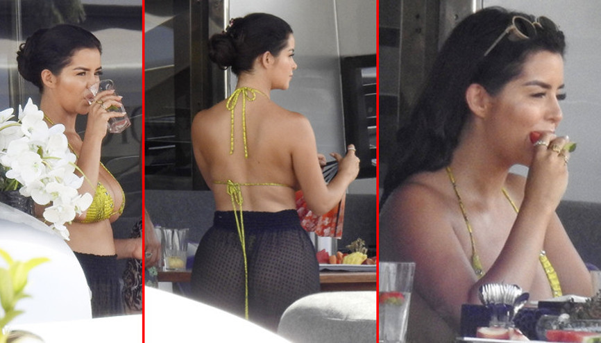 Dostlarla yatta kahvaltı