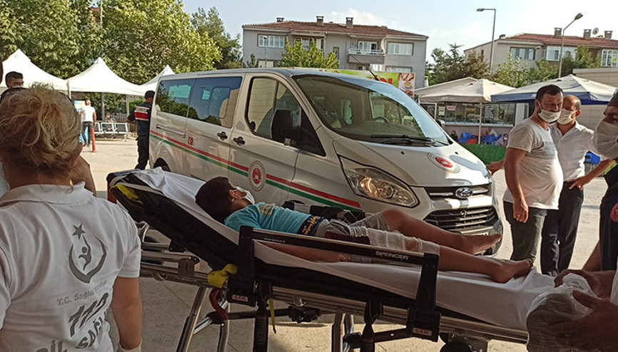 Üzerine kaynar su dökülen çocuk, yaralandı