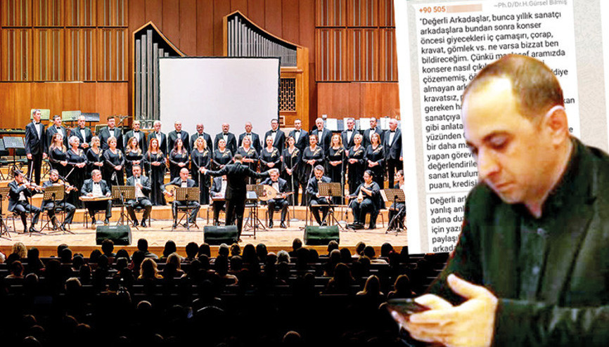 Müdürden koroya ‘iç çamaşırlı’ mesaj: Konserde ne giyeceğinizi ben bildireceğim