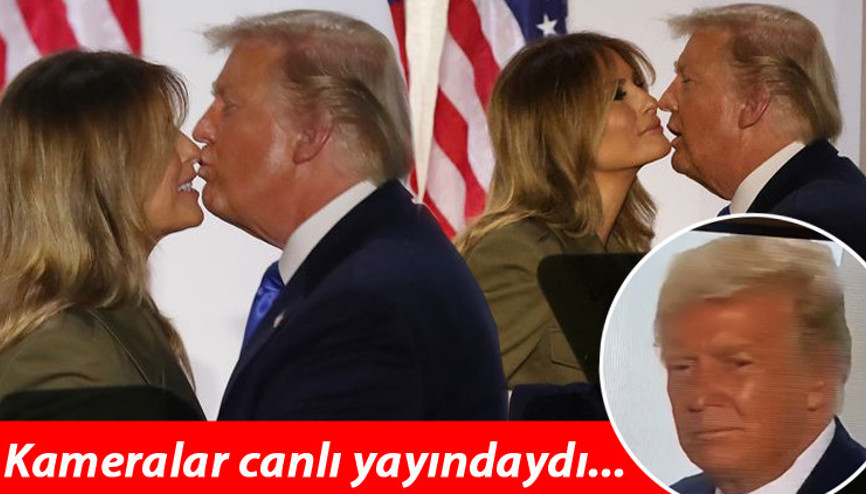 Kameralar canlı yayındaydı Melania Trumpın hareketi bomba etkisi yarattı