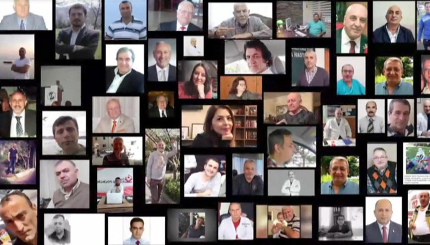 Hekimoğlu’ndan  Covid-19 sebebiyle hayatını kaybeden sağlık çalışanlarına saygı duruşu....