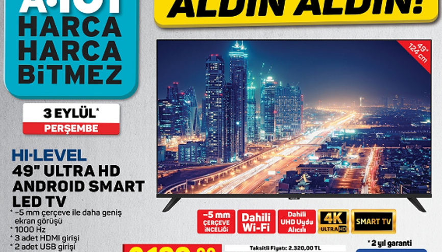 A101 3 Eylül 2020 aktüel ürünler kataloğunda neler var İşte A101 market haftanın kataloğu