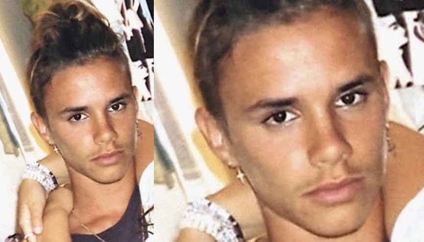 Bu nasıl benzerlik Victoria Beckhamın oğlu Romeonun benzerliği dudak uçuklattı