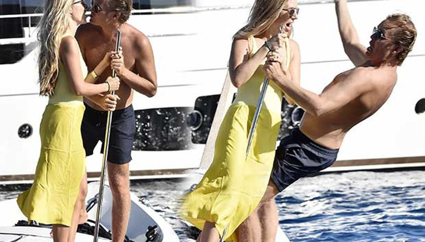 Eski şampiyon tatilde fena yakalandı Zor anları...