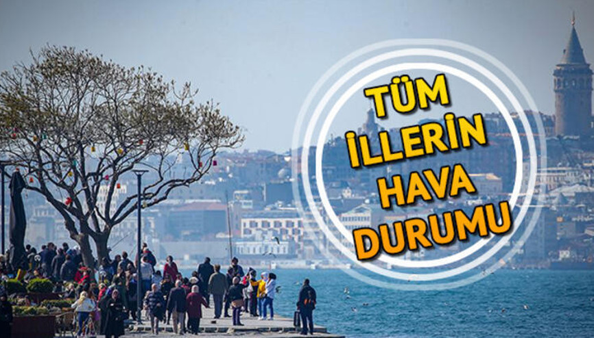 Pazar günü hava nasıl olacak İşte 6 Eylül hava durumu raporu
