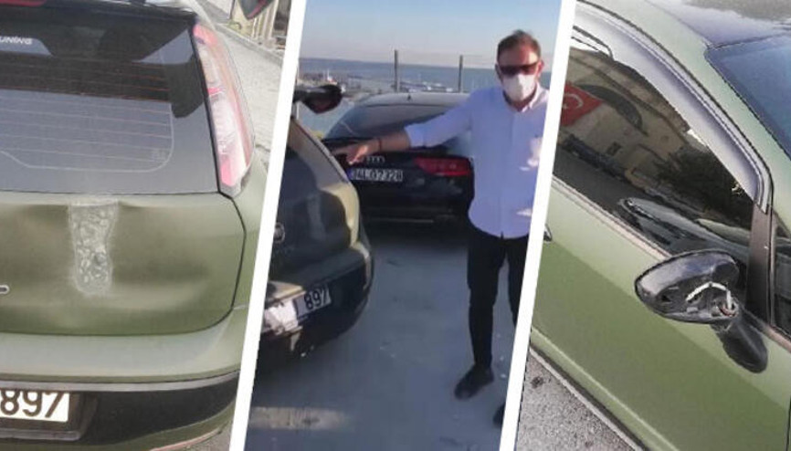 Beylikdüzünde hatalı parka tekmeli ceza