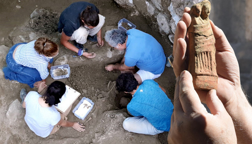 Antalyadaki antik kentte bulundu Hepsi bir arada 50’den fazla heykelcik...