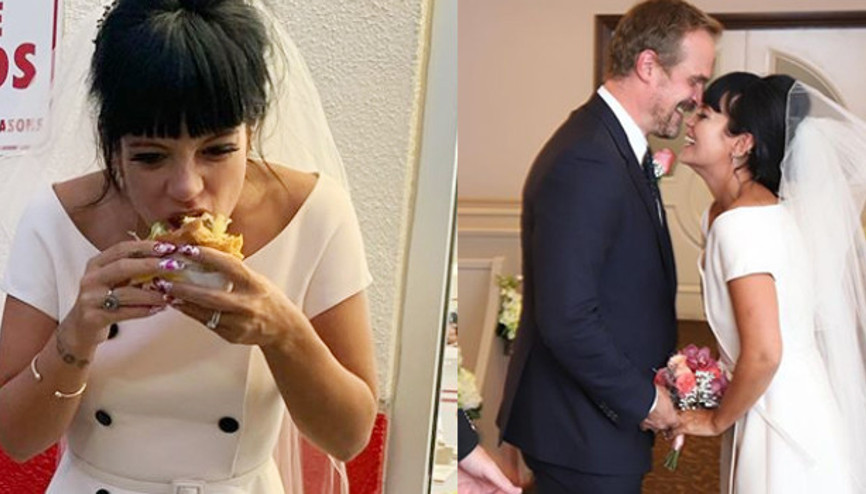 Şarkıcı Lily Allen oyuncu David Harbour ile evlendi