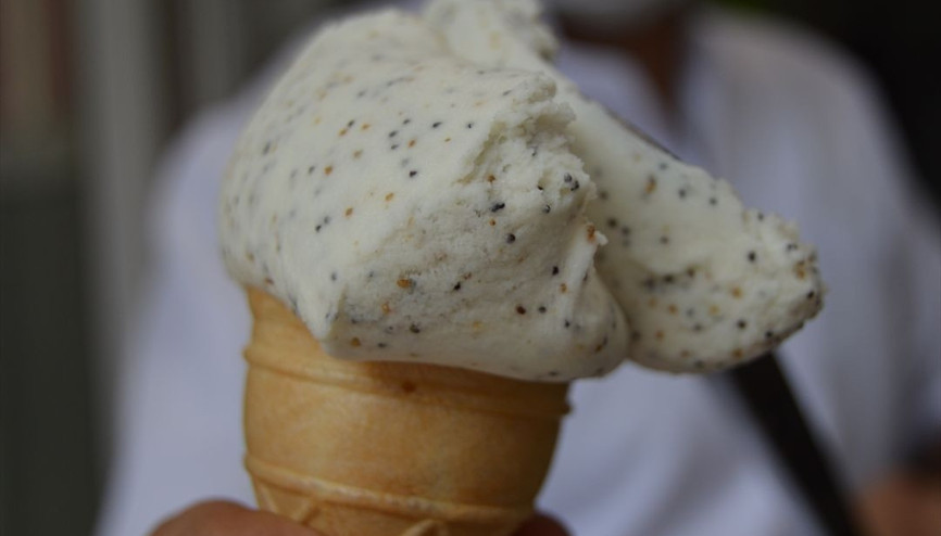 Gastronomi başkentinin yeni lezzeti: Haşhaşlı dondurma