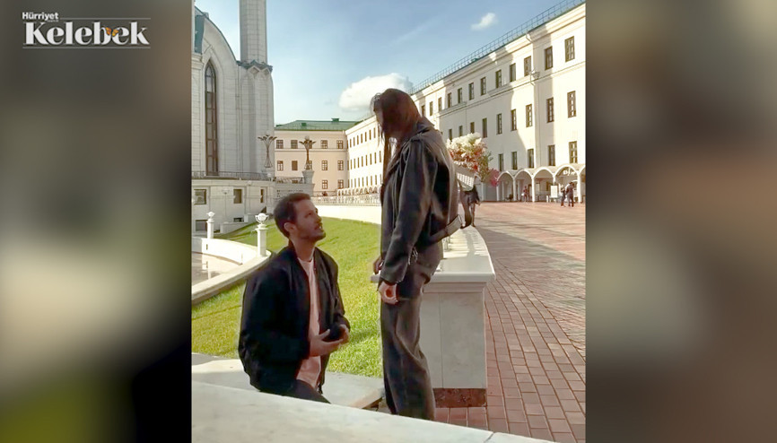 Tuan Tunalı, Rus sevgilisi Yana Mazanova’ya  evlenme teklifi etti