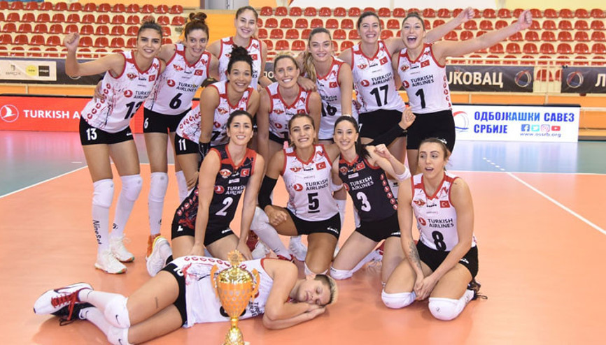 Türk Hava Yolları Kadın Voleybol Takımı, Balkan Kupasında şampiyon oldu