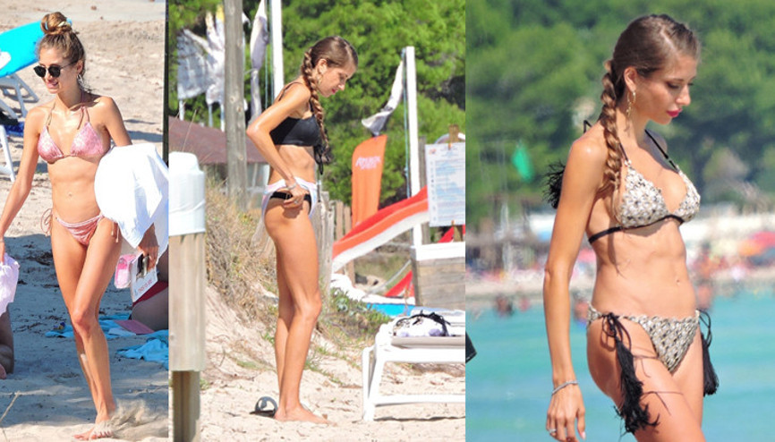 Plajda bikini değişimi