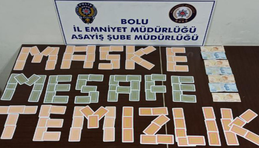 Boluda kumar oynarken yakalanan 7 kişiye para cezası