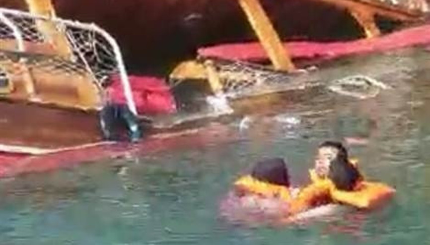 Halfetide tur teknesi battı