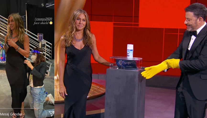 Bulaşık eldivenli ödül gecesi