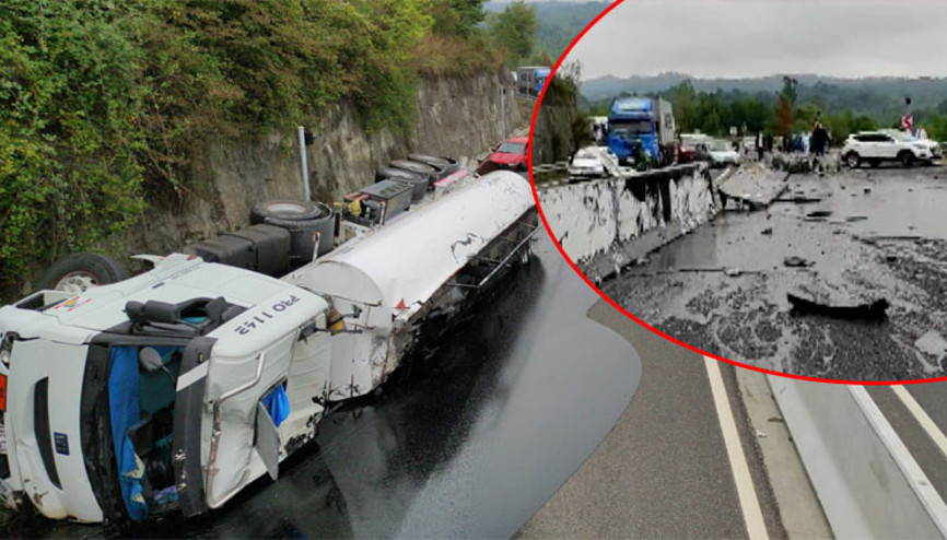 Son dakika haberi: Tanker devrildi, Bolu Dağı ulaşıma kapandı