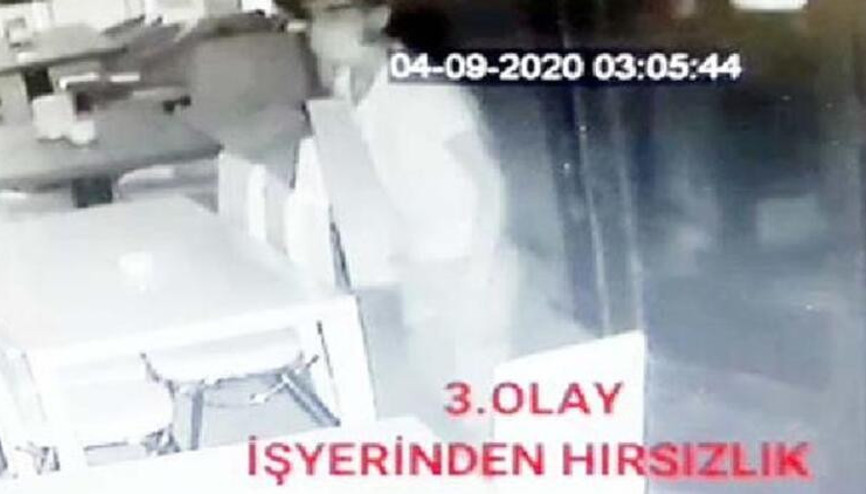 11 hırsızlık olayının şüphelisi kamerada
