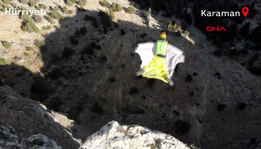 Ermenekte 1530 metreden nefes kesen atlayış