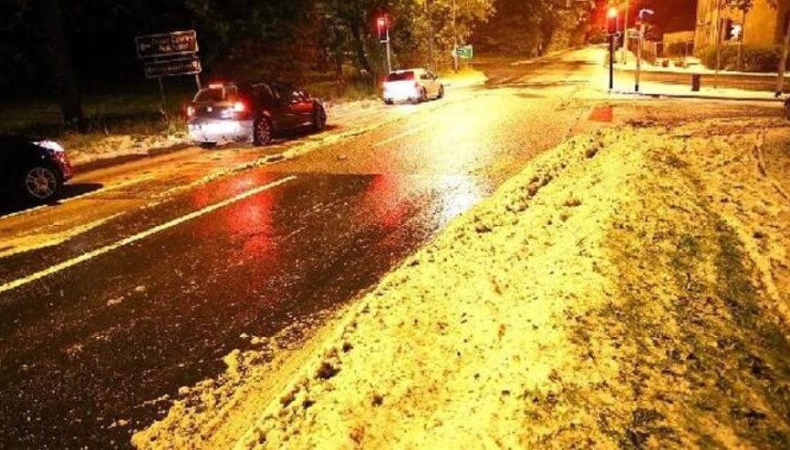 İngilterede eylül ayında kar yağdı