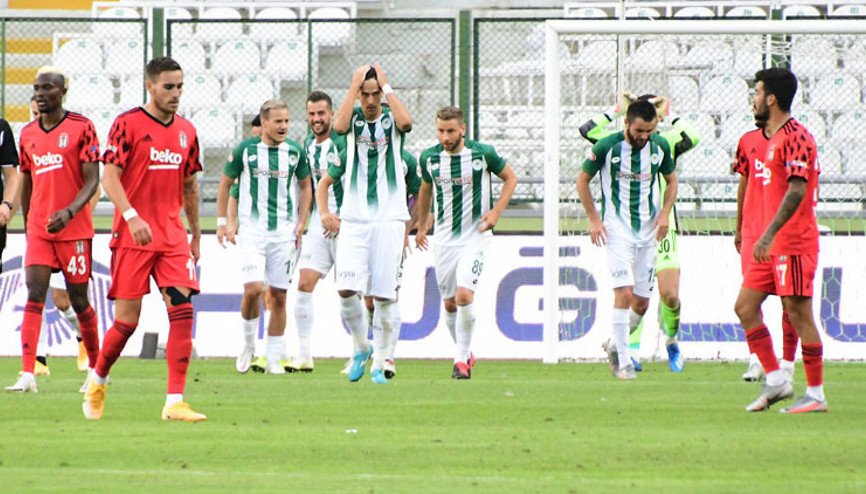Konyaspor 4-1 Beşiktaş (Maçın özeti ve golleri)