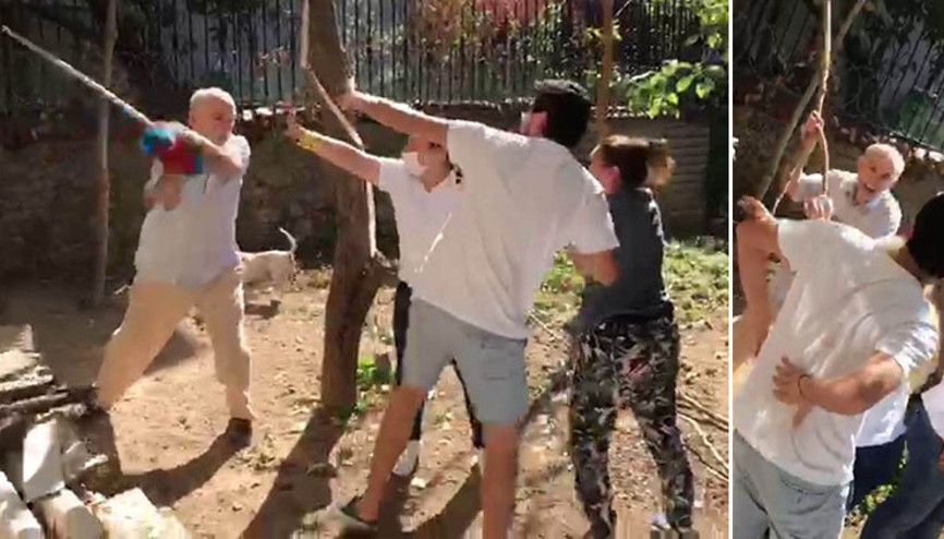 Beykoz’da komşular arasında kavga Sopa ile saldırdı…