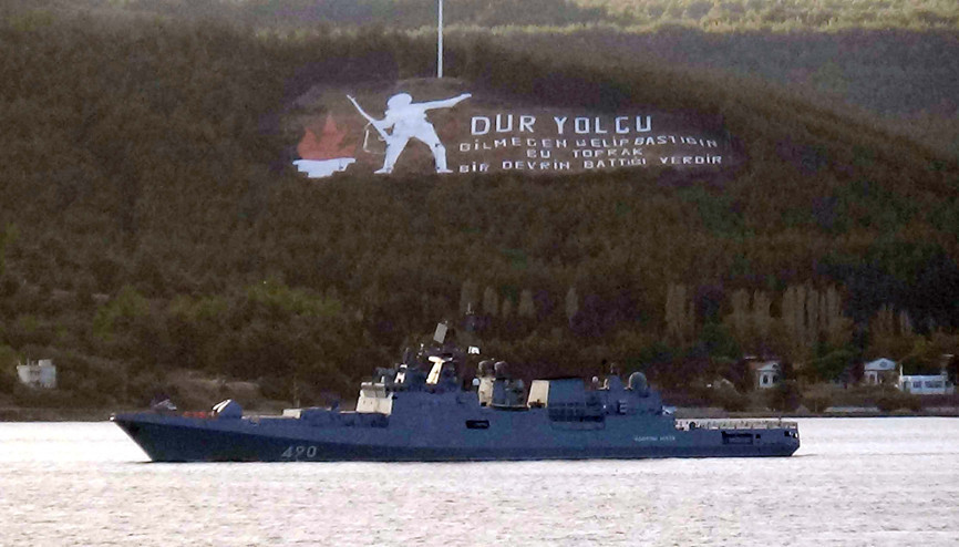 Rus savaş gemisi Admiral Essen Akdeniz’e iniyor