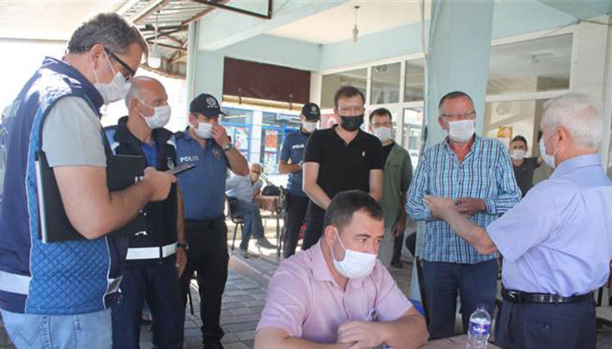 Manyasta koronavirüs denetimi