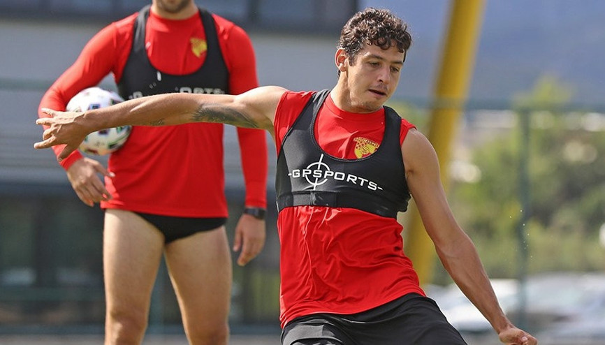 Göztepede Başakşehir hazırlıkları Guilherme antrenmanda...