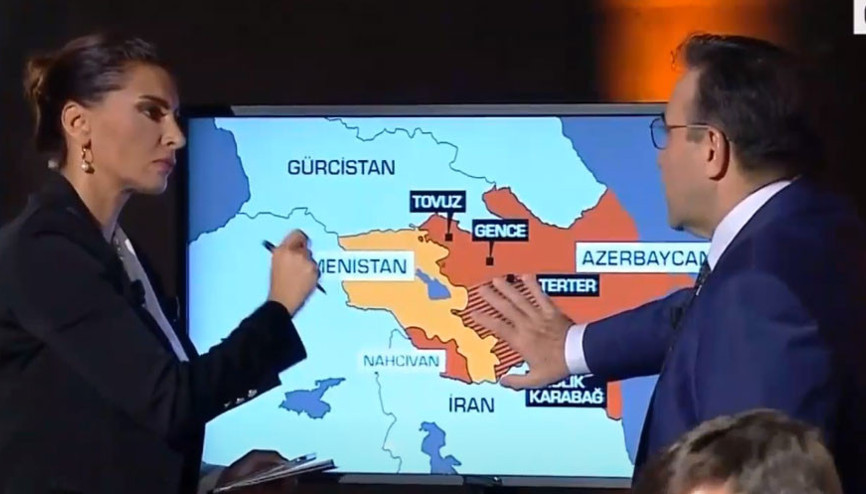 Son dakika haberler… Abdullah Ağar Azerbaycan-Ermenistan çatışmasını harita üzerinde anlattı Kritik noktaya dikkat çekti