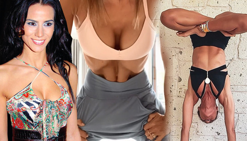 Oyunculuğu bırakıp yoga eğitmeni olan Zeynep Tokuştan zor hareket