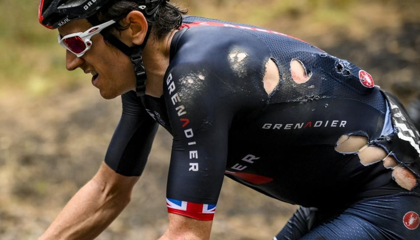 İtalya Bisiklet Turunda sakatlanan Geraint Thomas organizasyondan çekildi