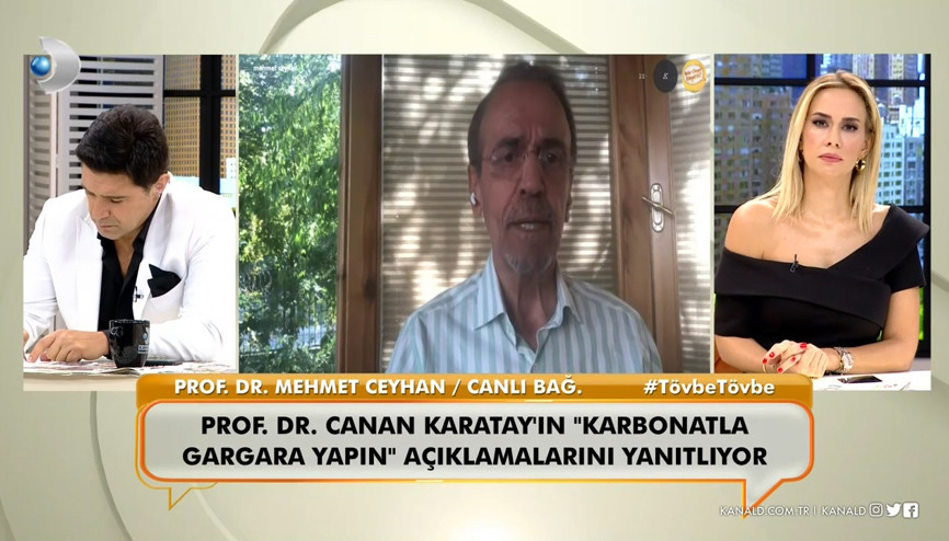 Prof. Dr. Mehmet Ceyhan, Karatayın Karbonatla gargara yapın açıklamalarını eleştirdi