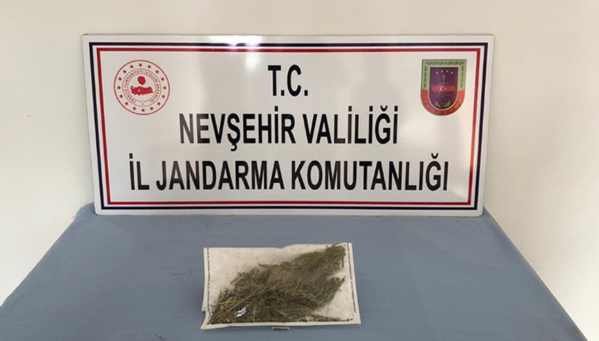 Avanos’ta 62 gram esrar ele geçirildi
