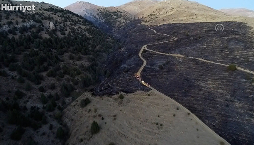 Ormanlık alanda çıkan yangın kontrol altına alındı